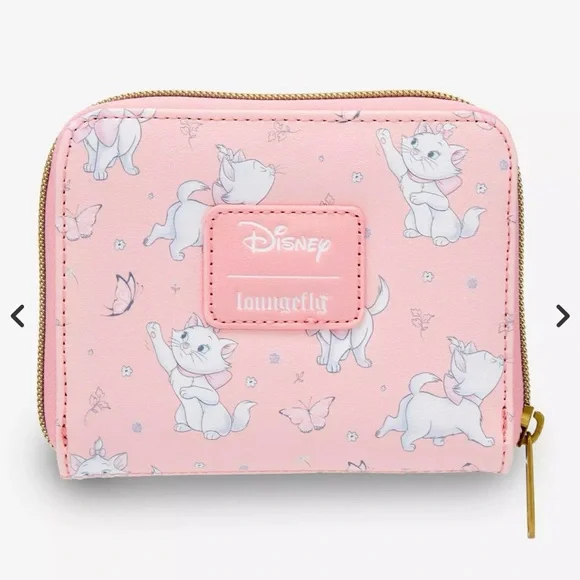 Loungefly Disney The Aristocats Marie Butterfly Mini Zipper Wallet - Picture 4 of 6